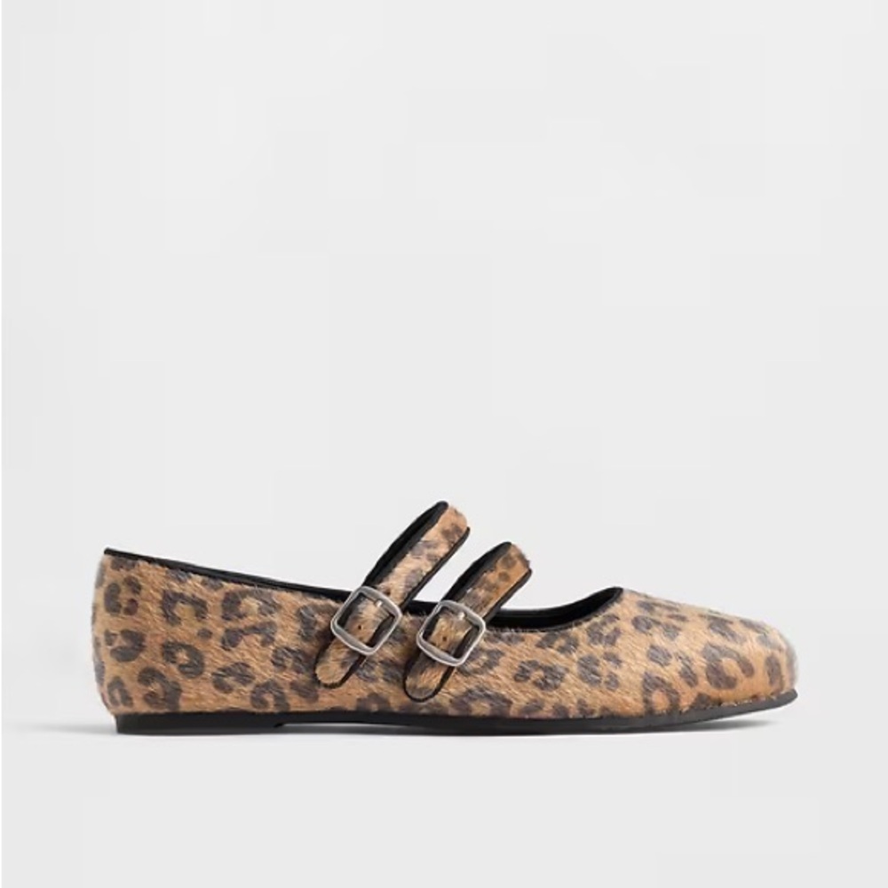 GAP Kids girls’ leopard double-strap ballet flats 🐆